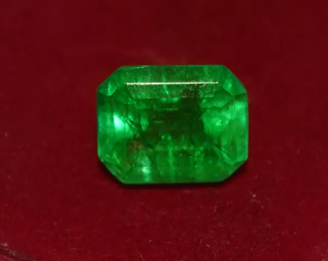 5.55 Cts GGL Certified Emerald Shape Natural Green Emerald Gemstone For Fabulous