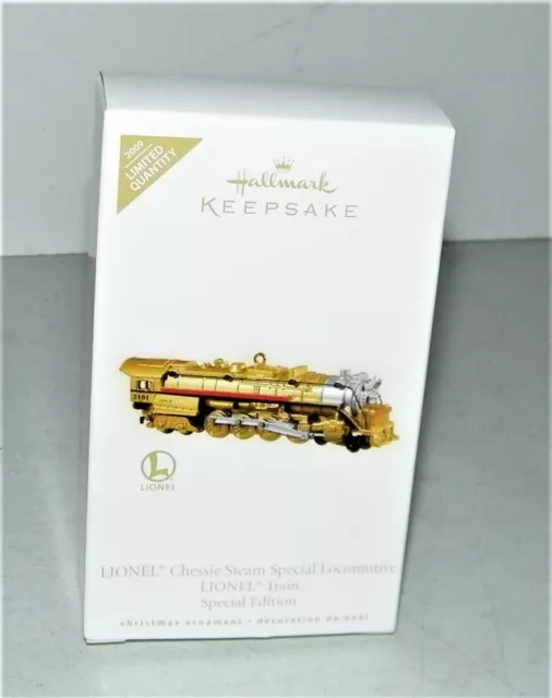 2009 Hallmark Lionel Gold Chessie Steam Locomotive Limited Special Edition NIB
