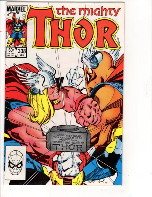 THE MIGHTY THOR #338 DEC- 2nd App Beta Ray Bill (Marvel 1983) KEY