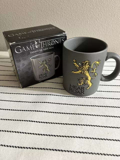 Game of Thrones House Lannister Sigil Coffee Mug Cup Hear Me Roar