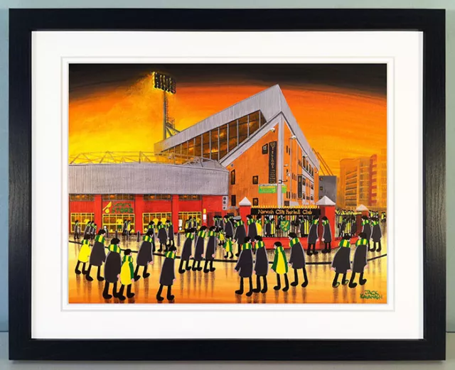 Jack Kavanagh "Carrow Road" Norwich City Framed Print