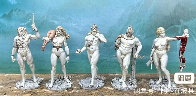 54MM RESIN Kingdom Death Lion knight Unpainted Unassembled ONLY Figure WH284 $24.99