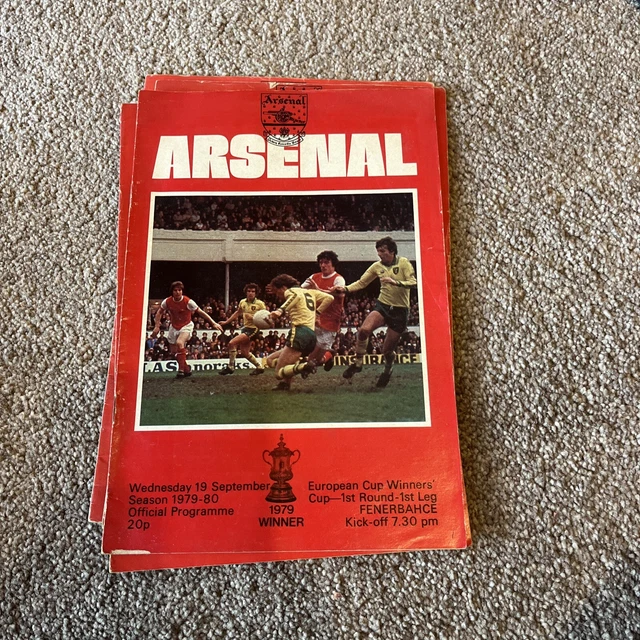 ARSENAL HOME PROGRAMMES 1979-1980 x 3 £0.99 - PicClick UK