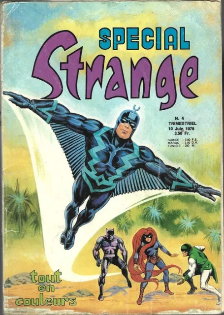 Stan Lee + Kirby + Kane Rare Eo 1976 Spécial Strange N° 4 ( État Juste Correct )