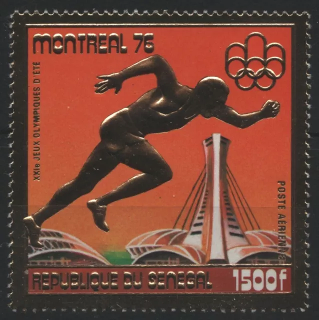 Senegal 1976 - Mi-Nr. 604 ** - MNH - Gold - Olympia Montreal