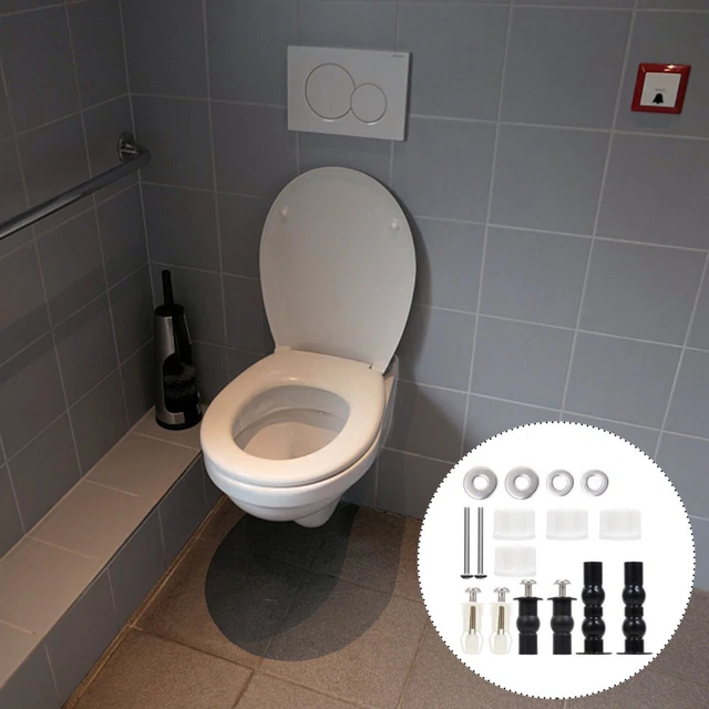 Kit Viti Fissaggio Cromate Per Sedile WC Wirquin Diplomat Con Chiusura Rallentata