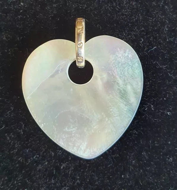 NEW Thomas Sabo Sterling Silver  Mother of Pearl Heart Pendant  Love 925