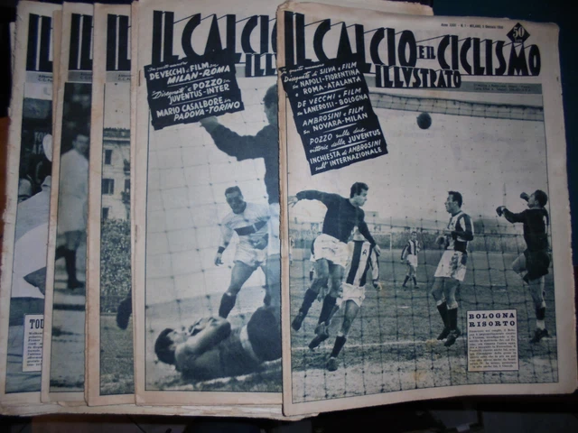 Calcio E Ciclismo Illustrato N°37 1964 – Spécial Roma Torino Coppa Italia – Italien