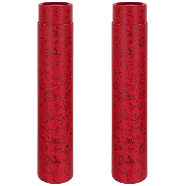 2 piezas tubo de póster extraíble papel especial tubos extensibles almacenamiento de obras de arte