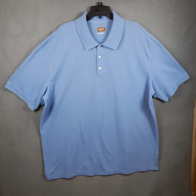 Foundry Shirt Mens 3XLT Big & Tall Powder Blue Casual Golf Polo