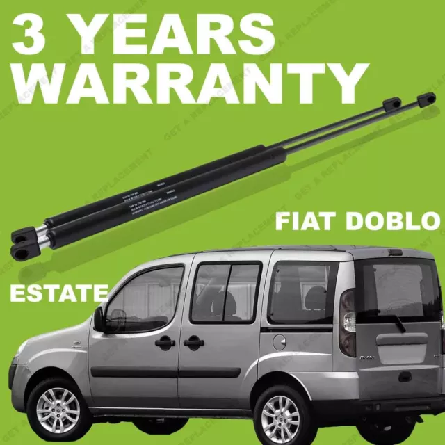 Pair Gas Struts for Fiat Doblo 2001-09 MPV Rear / Boot lifter