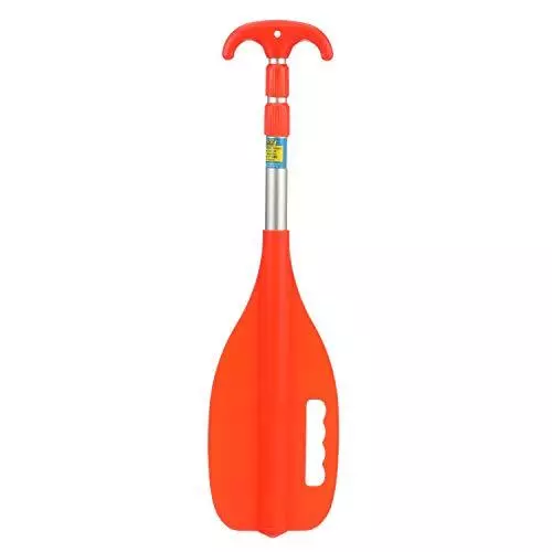 Emergency Multi-Purpose Telescoping Boat Hook and Paddle, Orange, 26” to 72”