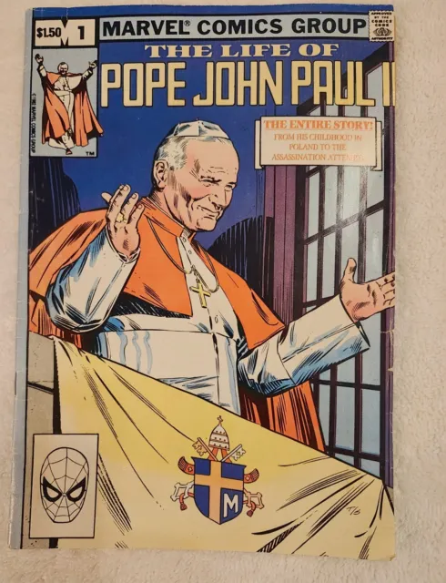 LIFE OF POPE JOHN PAUL II ~ Marvel Comics, Vol. 1 No. 1 (1982 Original ed.)