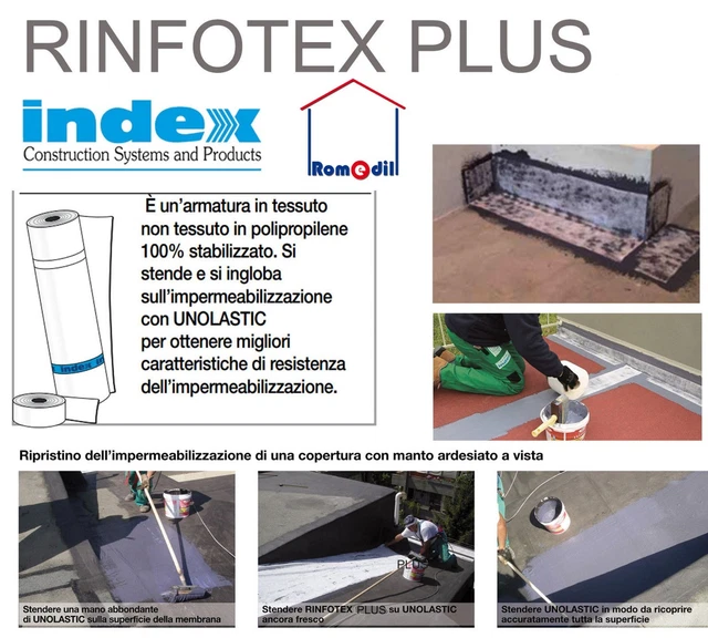 Unolastic (marrone Cotto) Impermeabilizzante Da 20 Kg