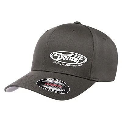 990310SM Detroit Speed & Engineering - White Logo Curved Bill FlexFit® Hat -