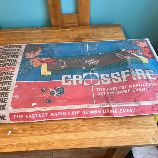 1970s VINTAGE IDEAL CROSSFIRE GAME  RETRO CLASSIC COLLECTABLE