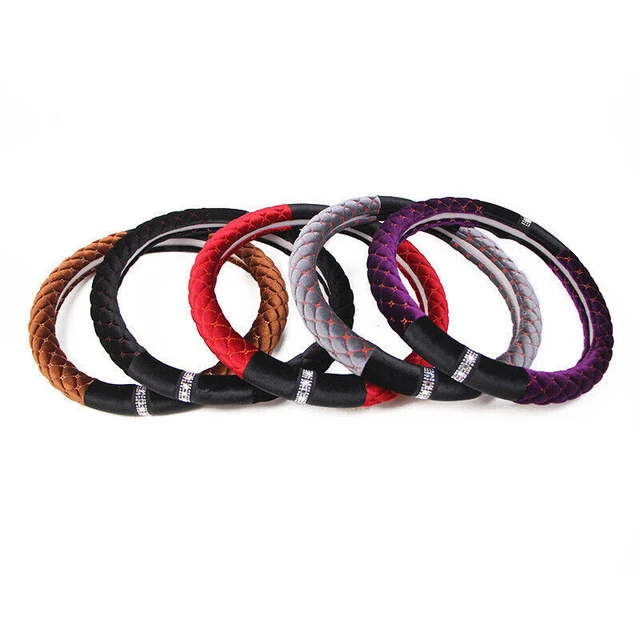 New General Light Luxury Style Diamond Inlaid Automotive Steering Wheel Cover