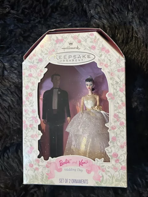 Hallmark - Keepsake Holiday Ornament - Barbie & Ken Doll- Wedding Day 1997- NIB