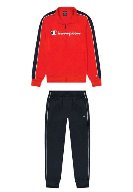 CHAMPION UOMO TUTA da Ginnastica 217461 BS003 Bvu Nny Wht Hrr Blu
