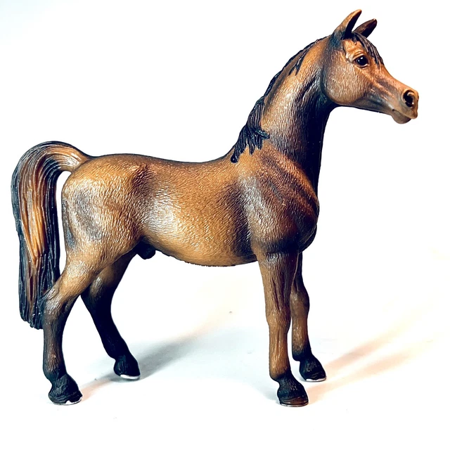 Schleich Arabian Stallion Horse Figurine 13627 Brown 2007 Retired Toy