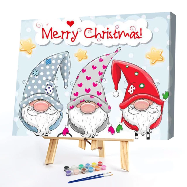 50x40cm Paint By Numbers Gnome Oil for Adults Children Room Home Wall Decor Gift 3