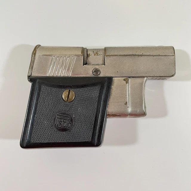 PISTOLA VINTAGE MEN'S Pistol Pocket Gun Shaped Lighter Not Working