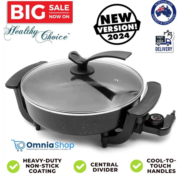 ELECTRIC FRYPAN WITH Divider Non Stick Frying Pan 3.5L Skillet Cooker