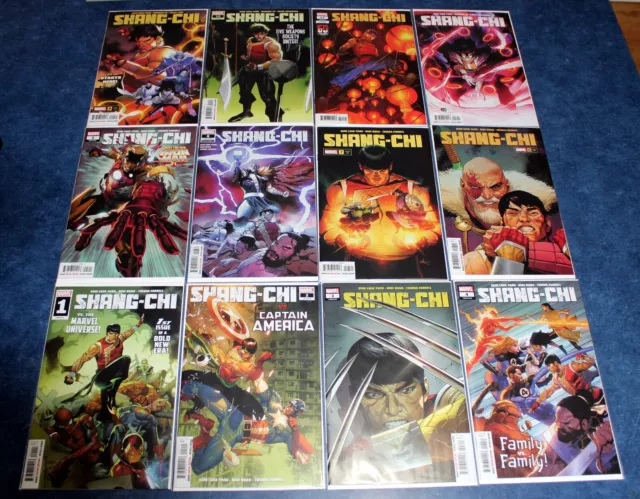 SHANG CHI #1 2 3 4 5 6 7 8 9 10 11 12 1st print set MARVEL 2021 1st app Jiang Li