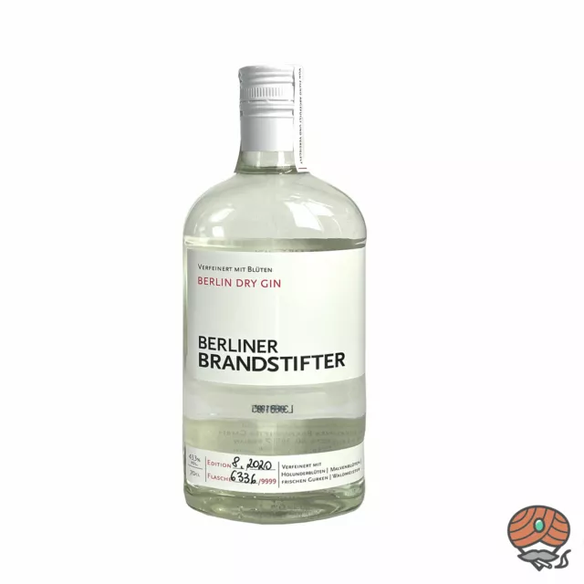 28,59 0,7 alc. Gin, - - EUR BERLINER DE - l Vol.-% BRANDSTIFTER PicClick 43,3 Dry Berlin