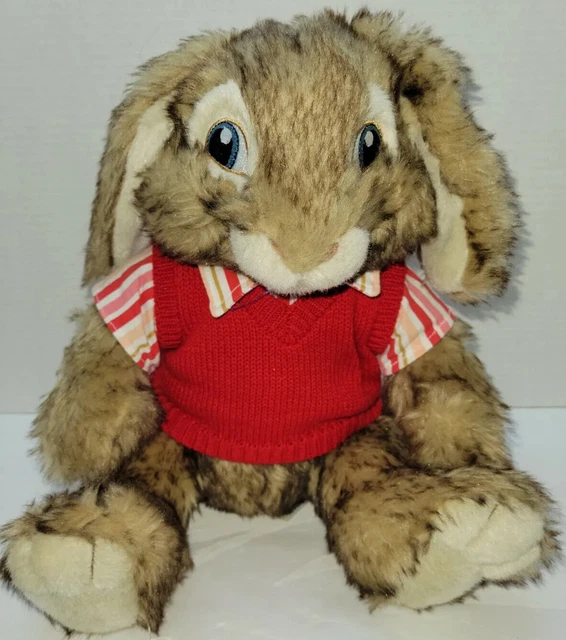 Build a Bear Workshop HOP the Movie Bunny Rabbit 12" Plush Toy Red Sweater Shirt