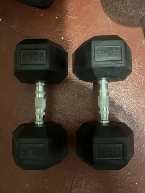 Blk Box Hex 20kg Dumbbells