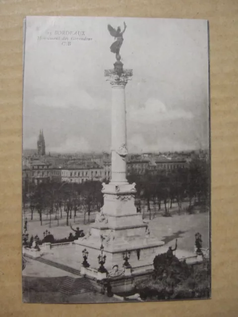 Cpa Bordeaux (33) Monument Des Girondins