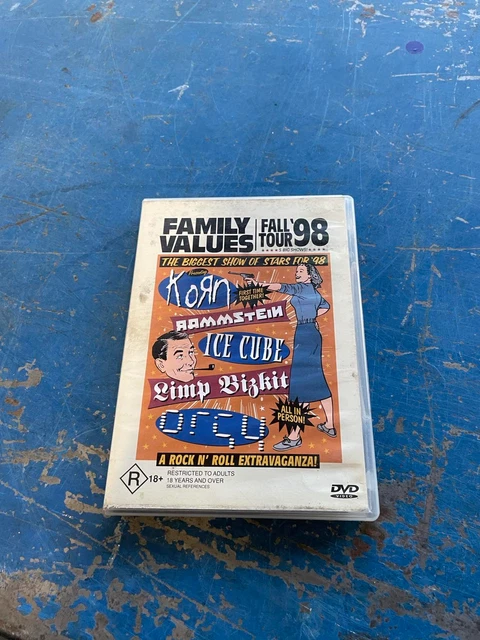 FAMILY VALUES FALL Tour '98 (DVD, 1998) Korn, Rammstein