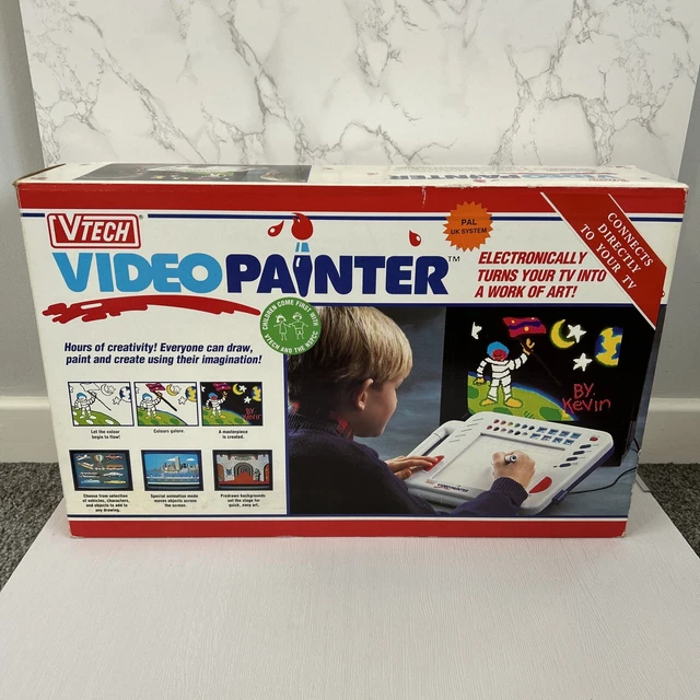 PAL VINTAGE VTECH Master Video Painter Boxed With Manual & Pen Vintage