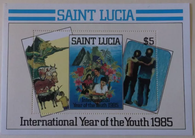 St Lucia Stamp 795 MNH  Art, Youth Year Topical