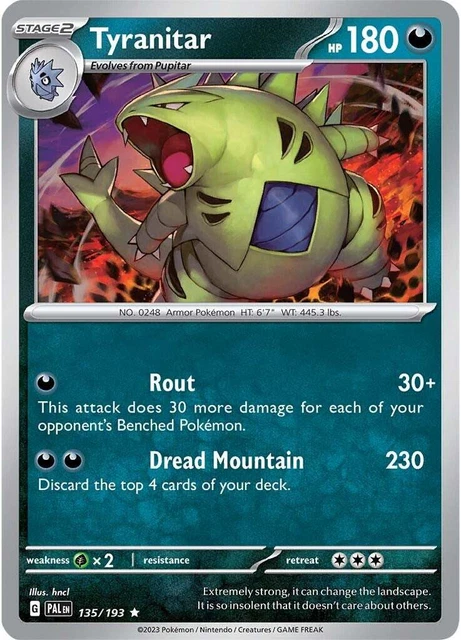 Tyranitar (135/193) (Holo) Paldea Evolved - Pokemon TCG [Near Mint]