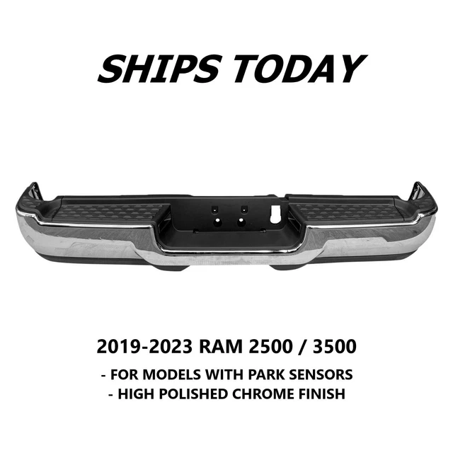 NEW COMPLETE REAR Step Bumper Assembly For 20192023 RAM 2500 3500