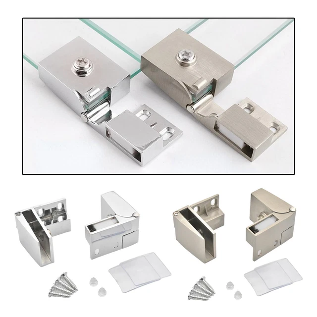 4 Loquets Magnétiques Pour Porte Vitrée Uxcell - Pince Pour Verre 5-6 Mm