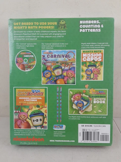 TEAM UMIZOOMI PRESCHOOL Math Kit Pre-K Numbers Counting Patterns New