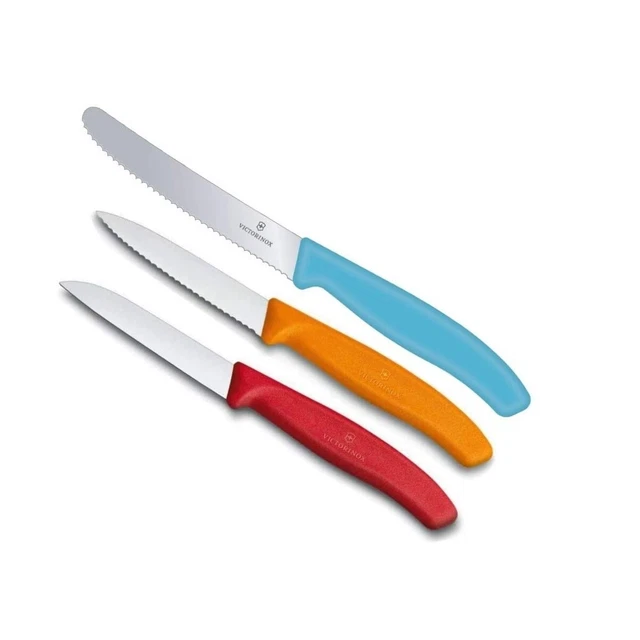 Victorinox 3-TLG. Gemüsemesser-Set Küchenmesser Set Swiss Classic Bunt Edition