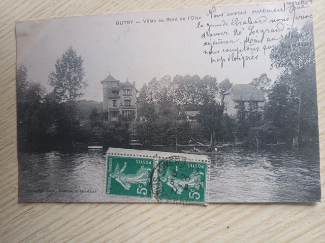 cpa 95...""  BUTRY "" Villas au Bord de l'Oise