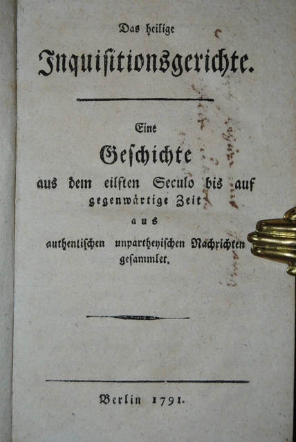 Inquisitionsgerichte  – Vetter in Lissabon – Die Ungetreuen – 1786-1791 – Drei W