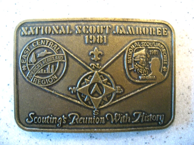 Boucle De Ceinture En Laiton Vintage 1981 - 'Old Hunters Never Die They Just Stay Loaded' - Occasion
