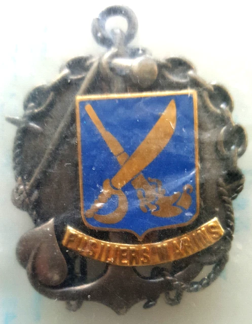 Insigne Brut (Matrice) De L'École Des Fusiliers Marins Centre Siroco - Années 1960, Original Français