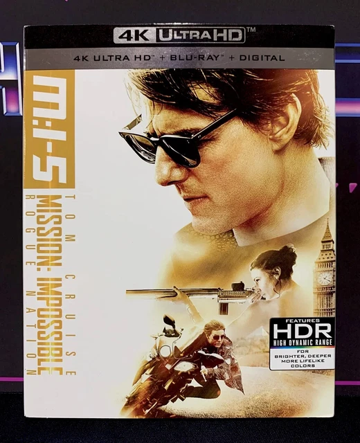 MISSION IMPOSSIBLE ROGUE Nation 4K UHD + Bluray + OOP Slipcover