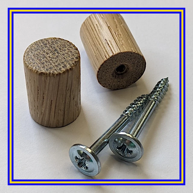 191812 X 2 (114667 X 2) IKEA Wooden Knob BILLY Bookcase OXBERG Doors