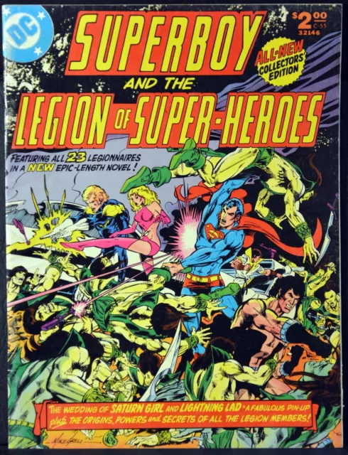 1978 Superboy and The Legion of Super-Heroes C-55 DC Treasury F-VF Fine-VeryFine