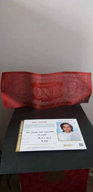 Karl Lagasse, RARE : One dollar Red Christmas signé - 55 exemplaires seulement 5