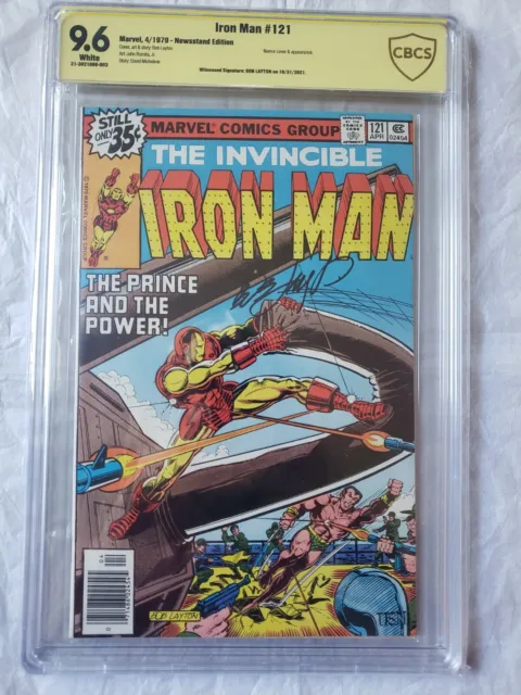 The Invincible Iron Man #121 CBCS SS 9.6 1979 Signed Bob Layton, Sub-Mariner app