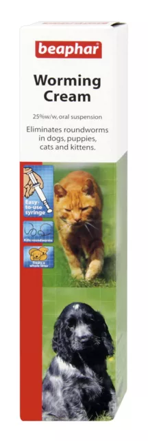 Beaphar Desparasitación Crema Para Perros,Puppies,Gatos,Gatitos,Gusano